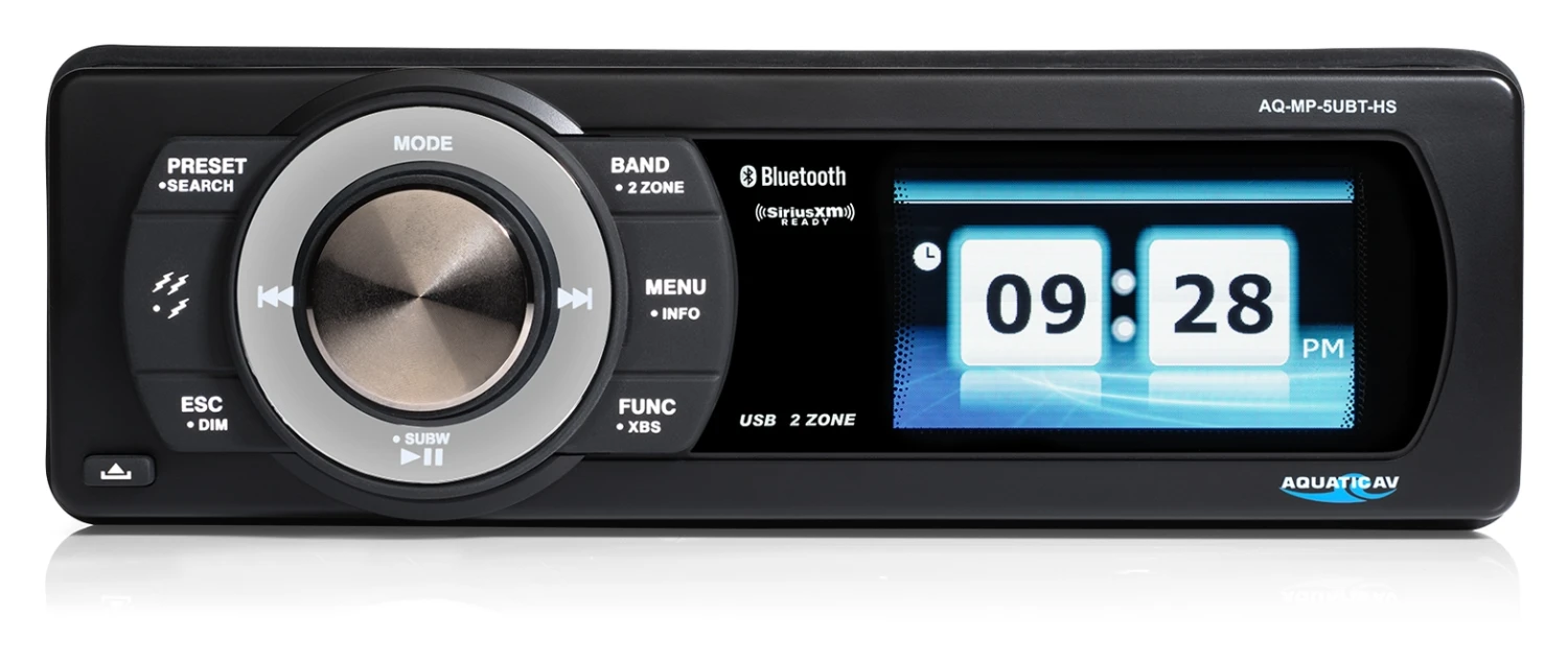 Aquatic AV Bluetooth USB Stereo Sirius XM Satellite Radio For Harley Touring 1998-2013 - Image 2