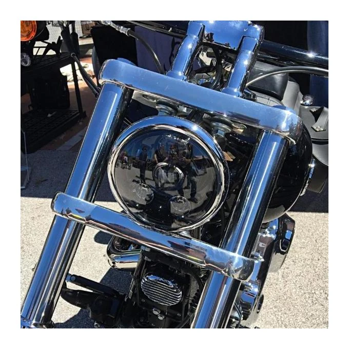 HogWorkz LED 5 3/4" V2 Headlight For Harley 1988-2023 - Image 5