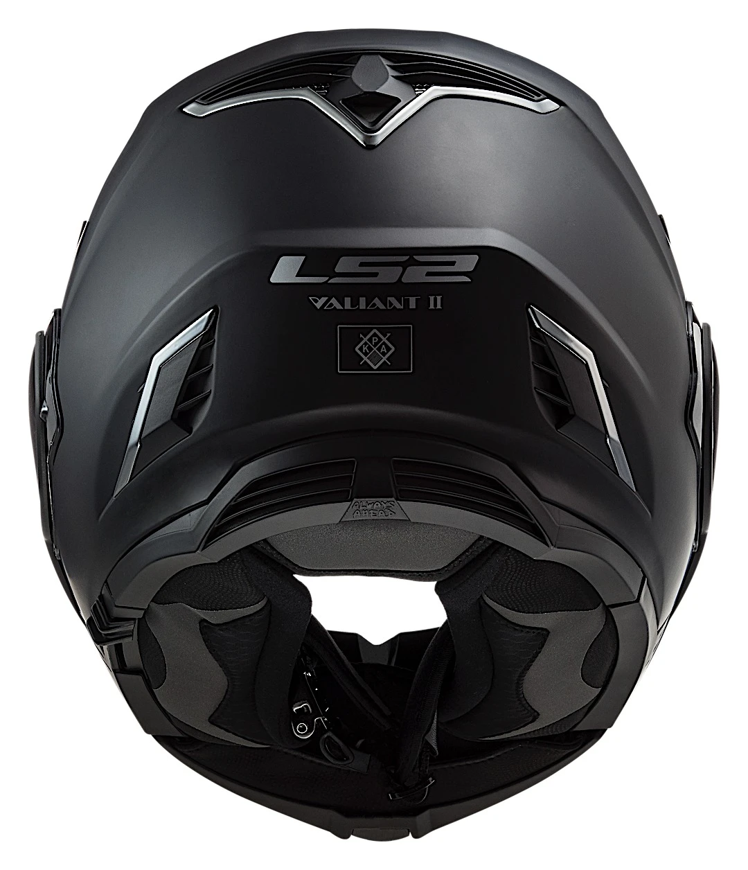 LS2 Valiant II Blackout Helmet - Image 6