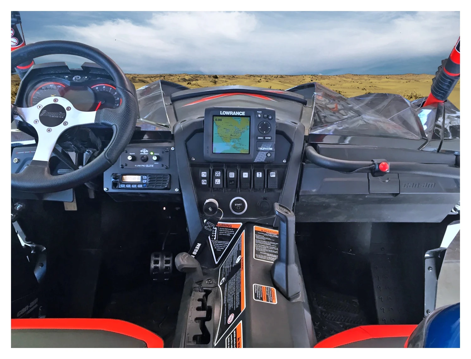 PCI Race Radios Radio Intercom Bracket Can-Am Maverick - Image 3