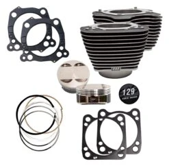 S&S Cycle 129" Big Bore Kit For Harley 107" Milwaukee Eight 2017-2023
